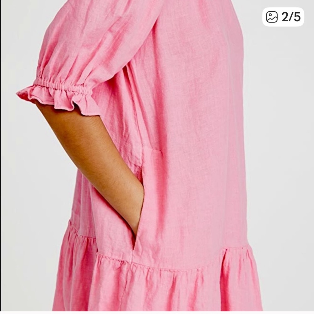 Velvet by Graham & Spencer Bernice Lt Pink Dress. - Picture 3 of 11